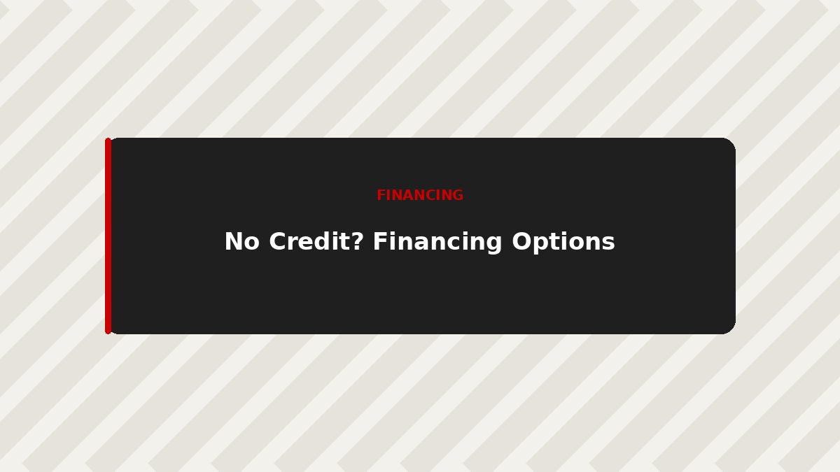 No Credit History? Here's How to Get Your First Car Loan