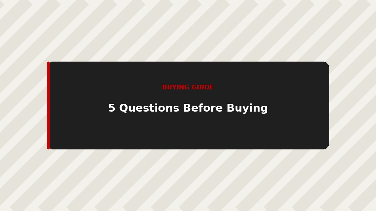 5 Questions to Ask Before Buying a Used Car